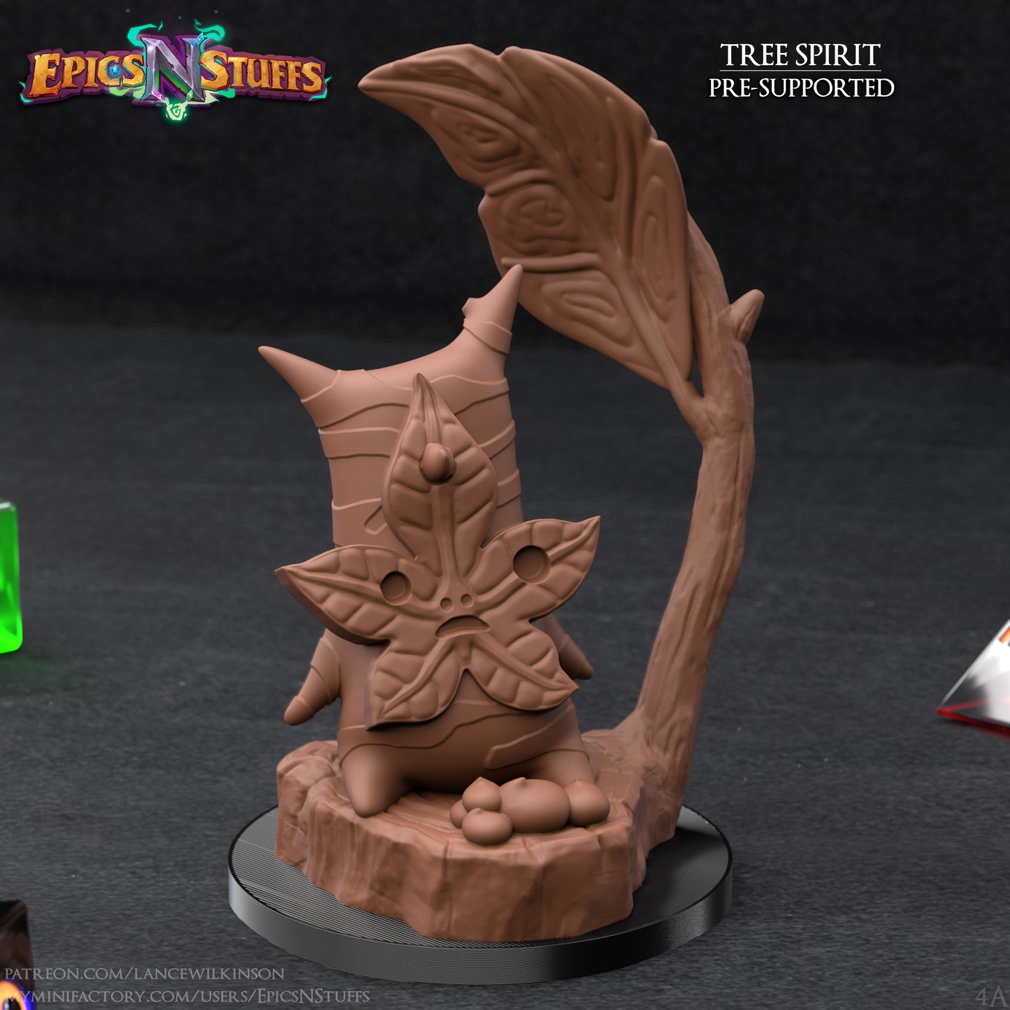 Tree Spirit 4A, 3D Printed Resin Miniature