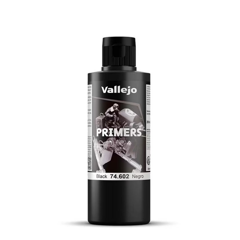 AV Vallejo Primer - Black - 200ml