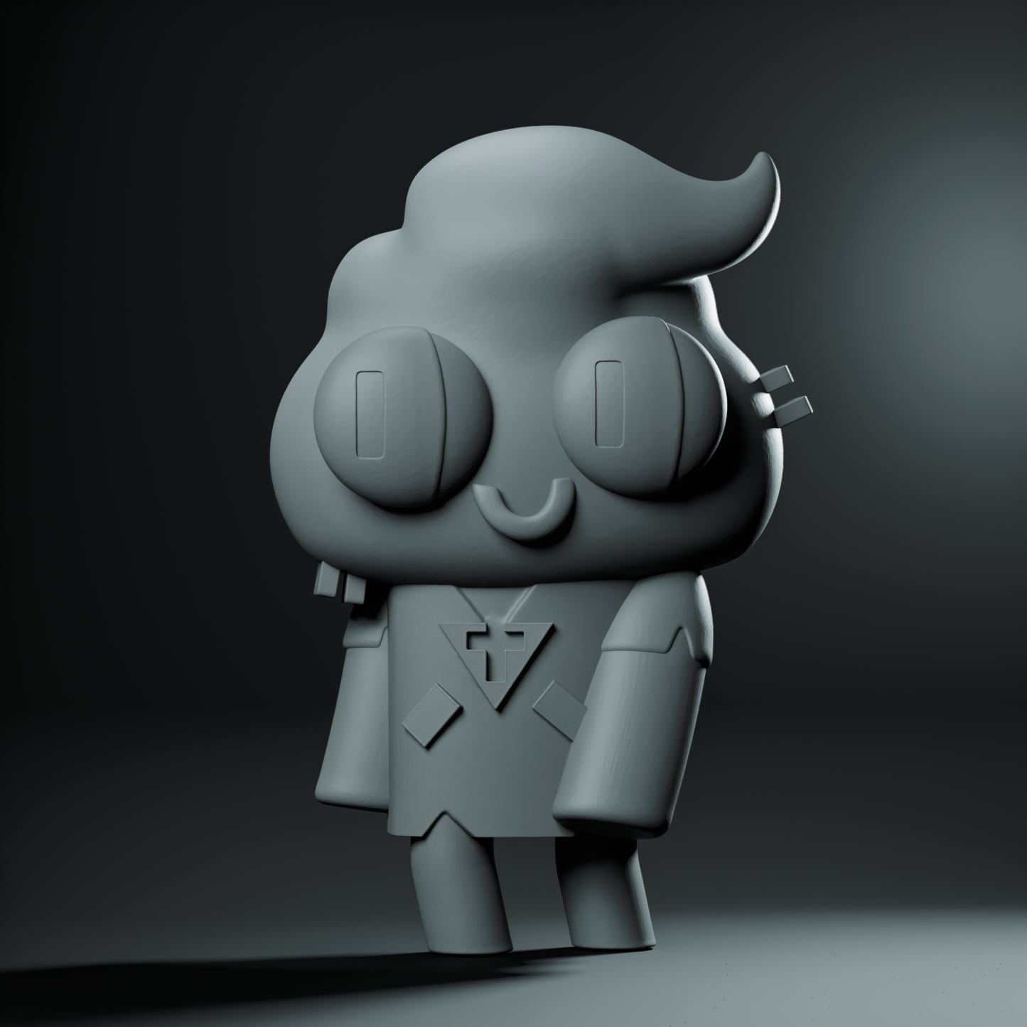 Poop Initiate Miniature, 3D Printed Resin Miniature