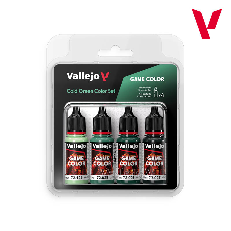 Vallejo Game Color Set - Cold Green Colour Set