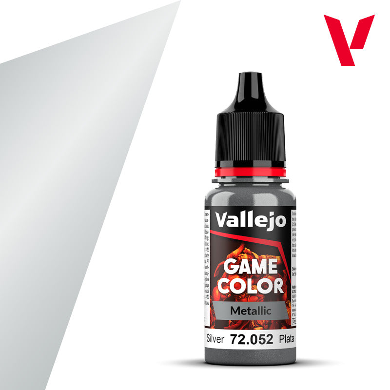AV Vallejo Game Color Metallic 18ml - Silver