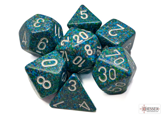 Chessex - Speckled Polyhedral 7 Dice Set - Sea