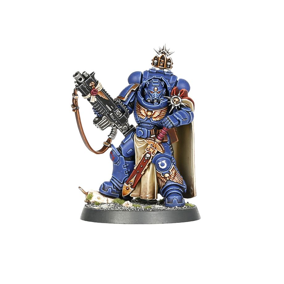 Space Marines: Captain in Gravis Armour with Master-crafted Heavy Bolt Rifle