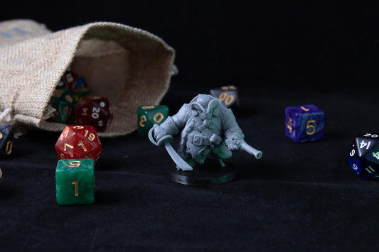 Tortle Pirate, 3D Printed Resin Miniature