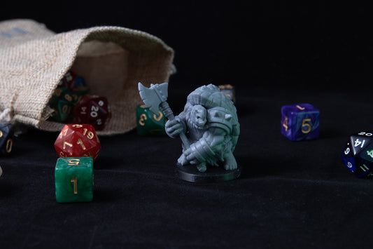 Tortle Barbarian, 3D Printed Resin Miniature