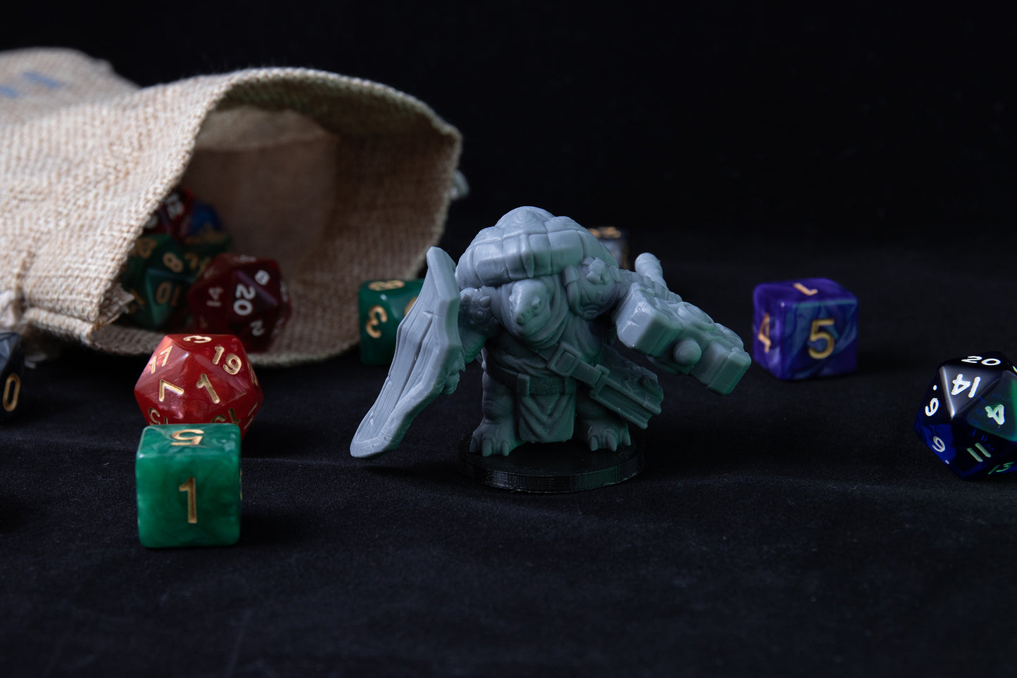 Tortle Holy Warrior, 3D Printed Resin Miniature