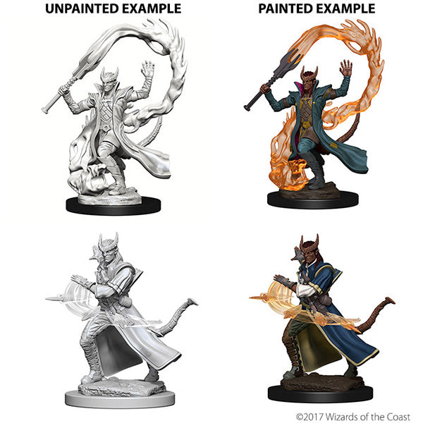 D&D Nolzur's Marvelous Miniatures: Tiefling Male Sorcerer - Wave 4