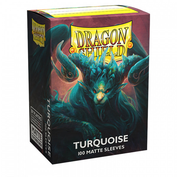 Dragon Shield - Matte Standard Size Sleeves 100pk - Players Choice Turquoise Atebeck