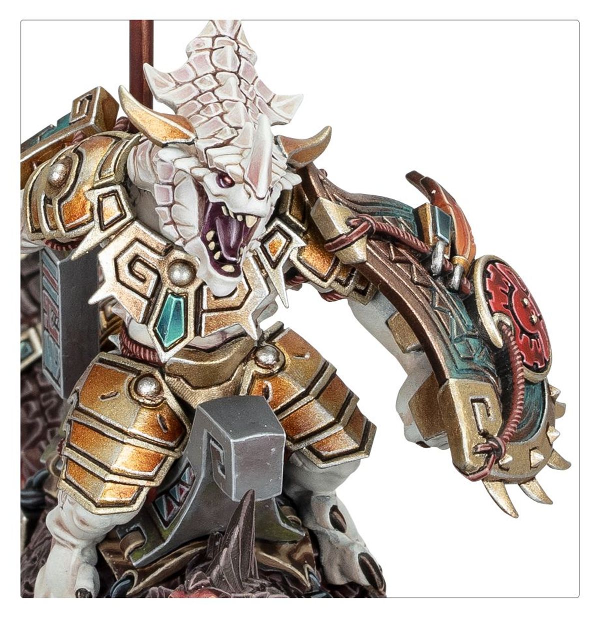 Seraphon: Saurus Scar-Veteran on Aggradon