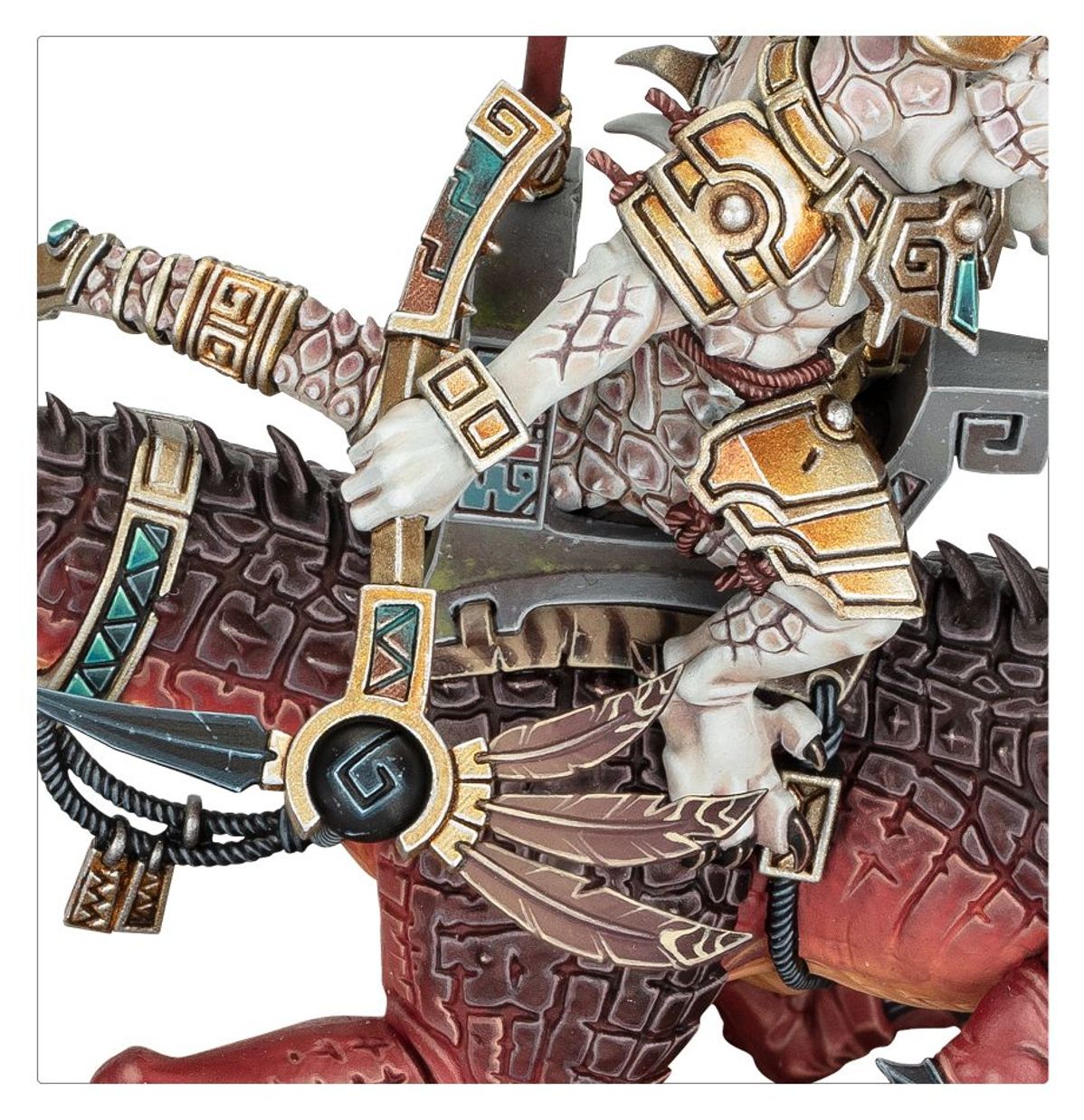 Seraphon: Saurus Scar-Veteran on Aggradon