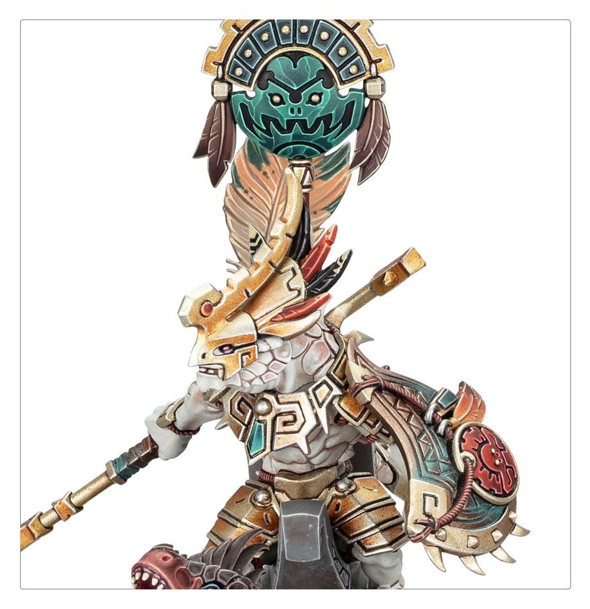 Seraphon: Saurus Scar-Veteran on Aggradon