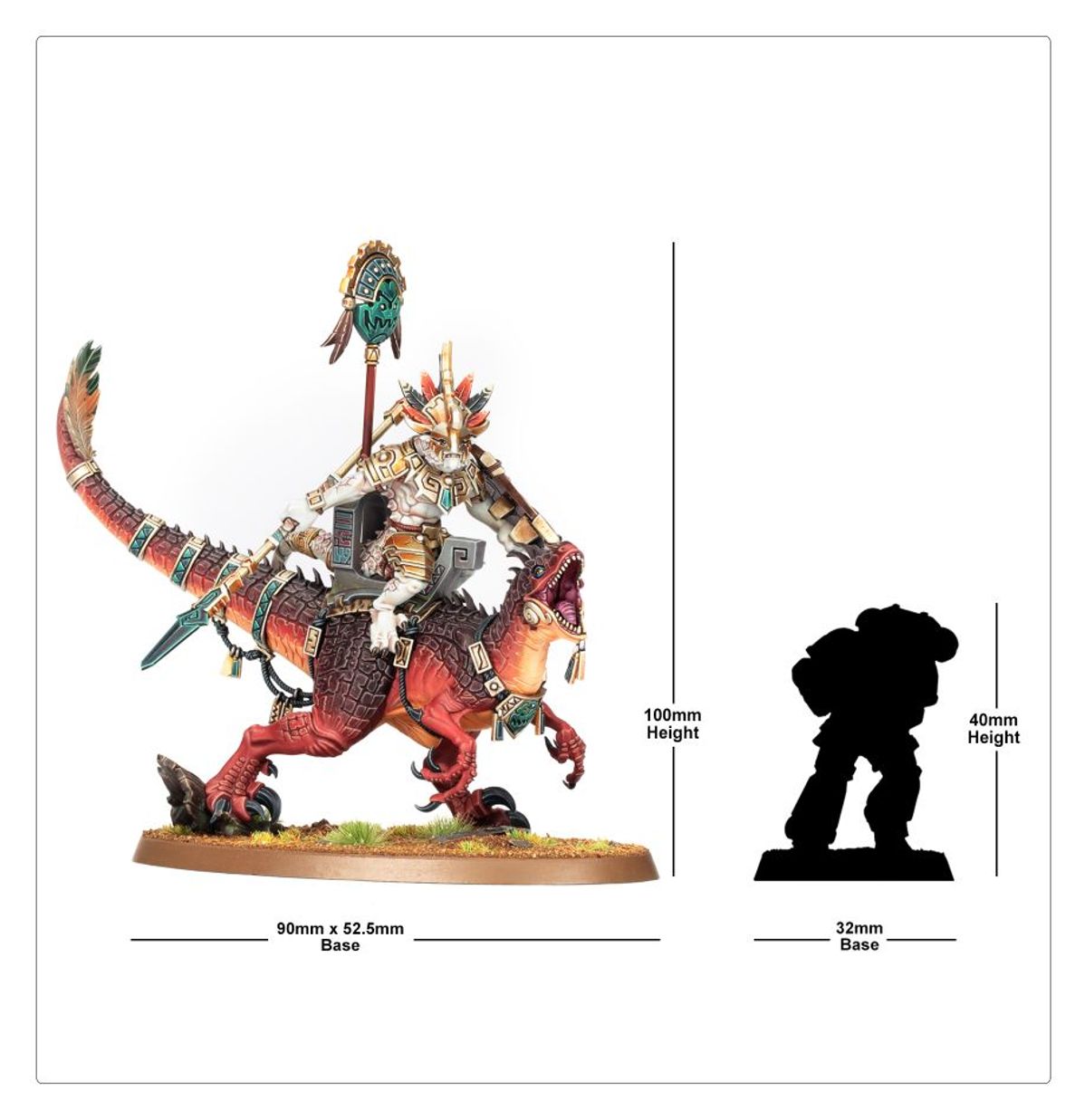 Seraphon: Saurus Scar-Veteran on Aggradon