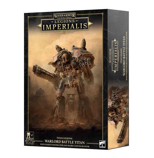 Legions Imperialis: Warlord Titan with Volkite Destructor and Macro-gatling Blaster