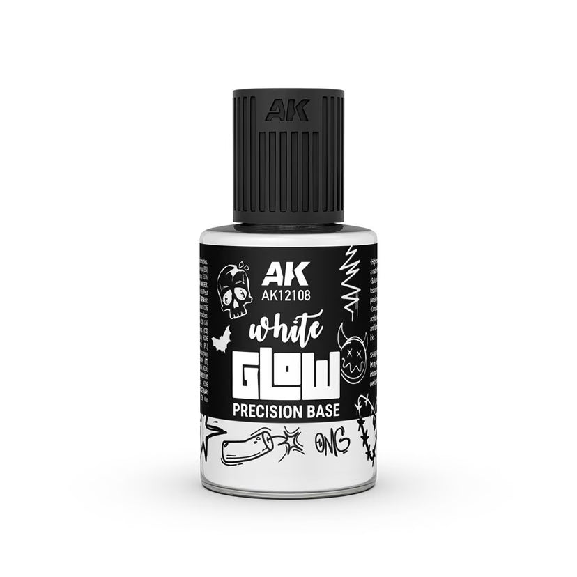 AK Interactive: White Glow Precision Base 30ml