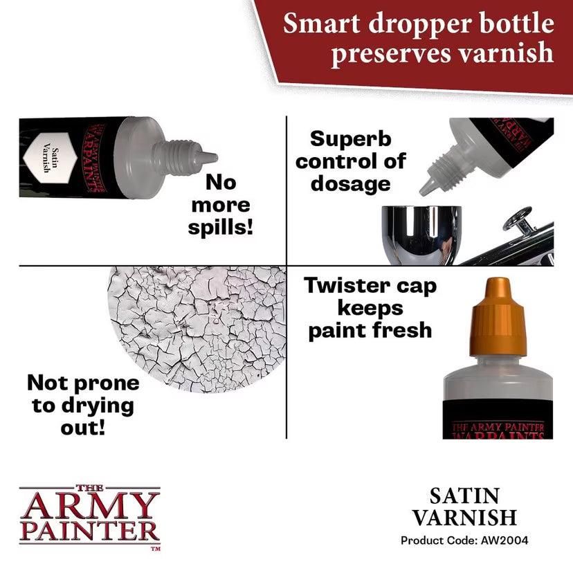 The Army Painter - Warpaints Air Satin Varnish - 100ml