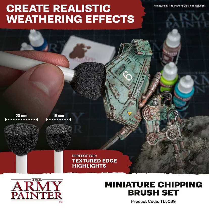 The Army Painter - Miniature Chipping Brush Set