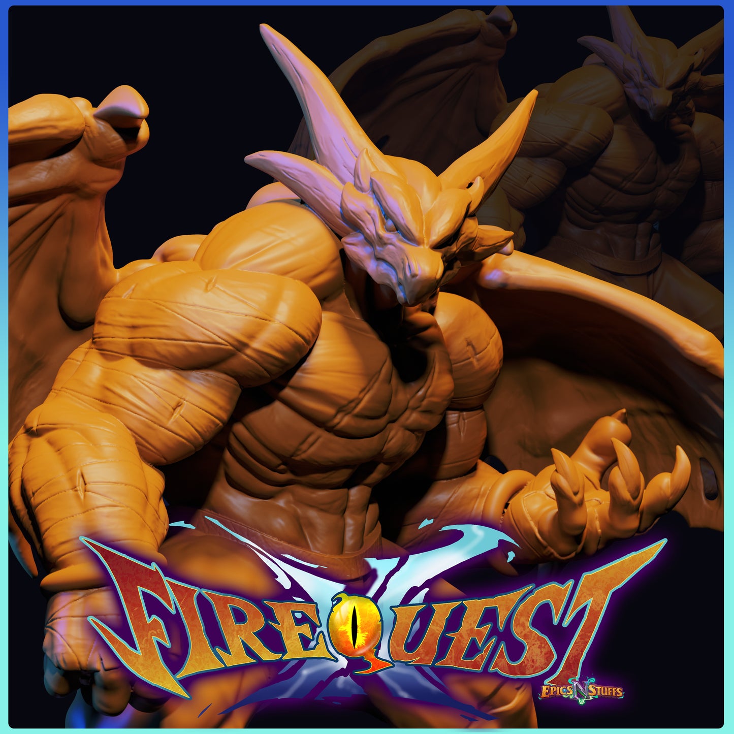 Gaist, Guardian Form, Breath of Fire III, 3D Printed Resin Miniature