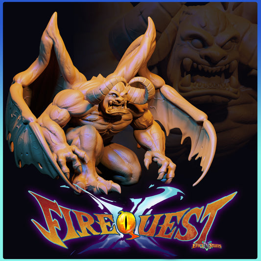 Gaist, Demon Form, Breath of Fire III, 3D Printed Resin Miniature