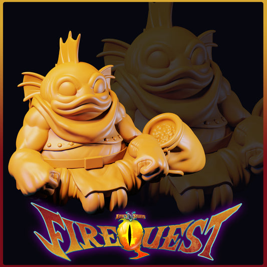Fishman, Breath of Fire III, 3D Printed Resin Miniature
