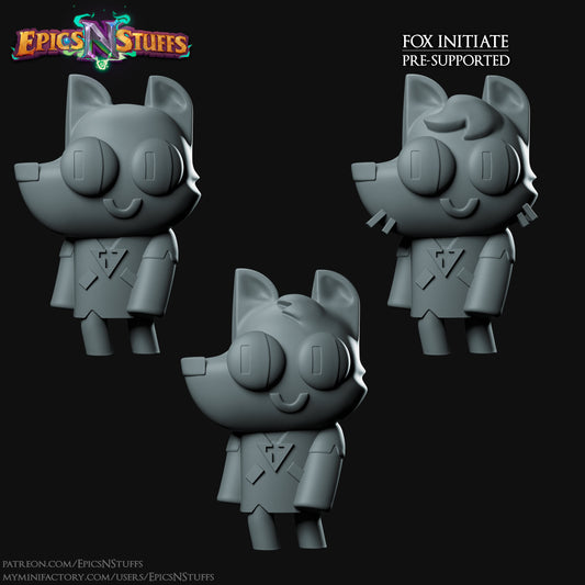 Fox Initiate Miniature, 3D Printed Resin Miniature