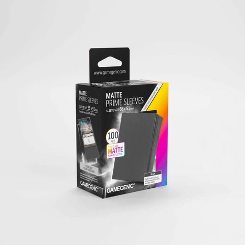 Gamegenic - Matte Prime Sleeves Black 66x91 (100 ct.)