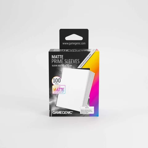 Gamegenic Matte Prime Sleeves White 66x91 (100 ct.)