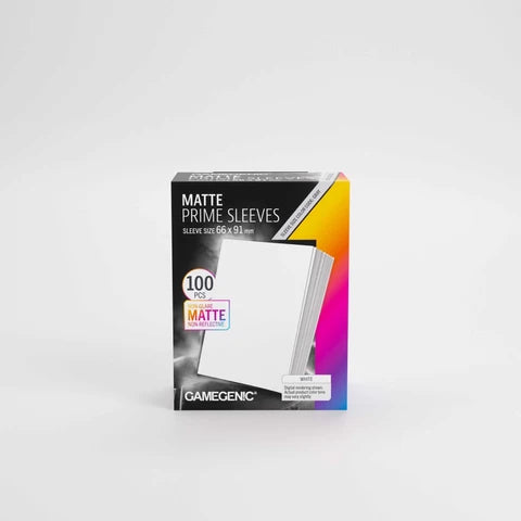 Gamegenic Matte Prime Sleeves White 66x91 (100 ct.)