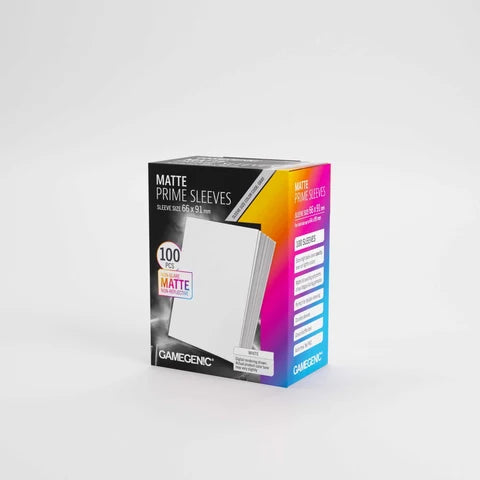 Gamegenic Matte Prime Sleeves White 66x91 (100 ct.)