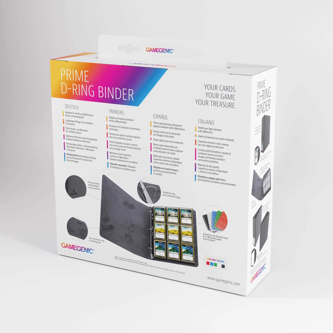 Gamegenic: Prime D-Ring-Binder - Black