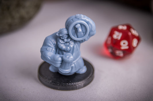 Dwarven Barkeep, 3D Printed Resin Miniature