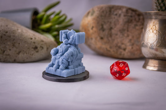 Dwarven King, 3D Printed Resin Miniature
