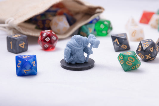 Dwarven Female Paladin, 3D Printed Resin Miniature