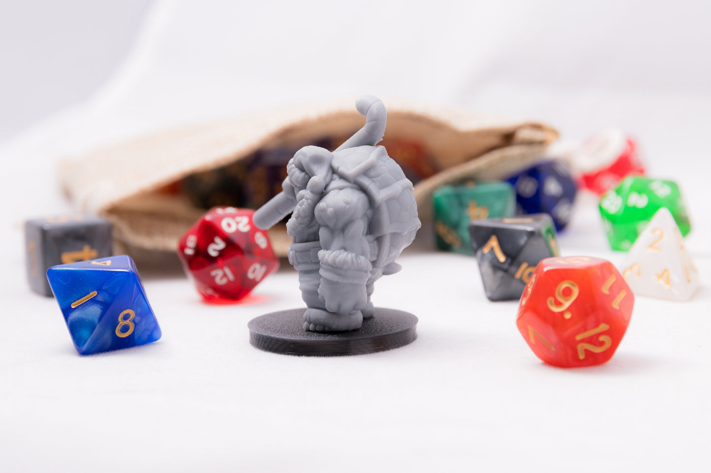 Festive Tortle, 3D Printed Resin Miniature