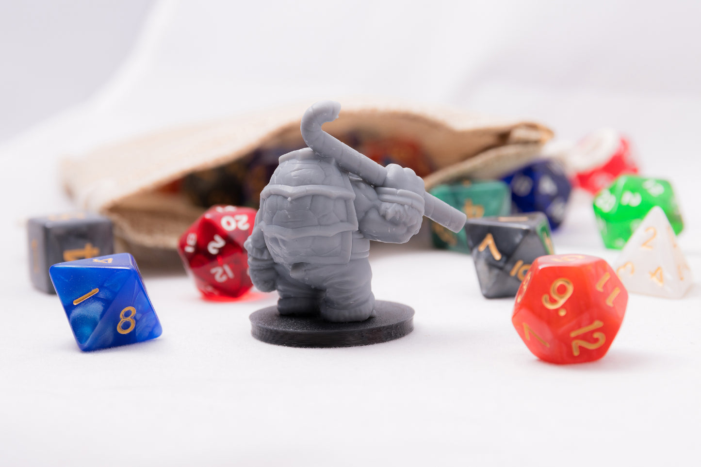 Festive Tortle, 3D Printed Resin Miniature