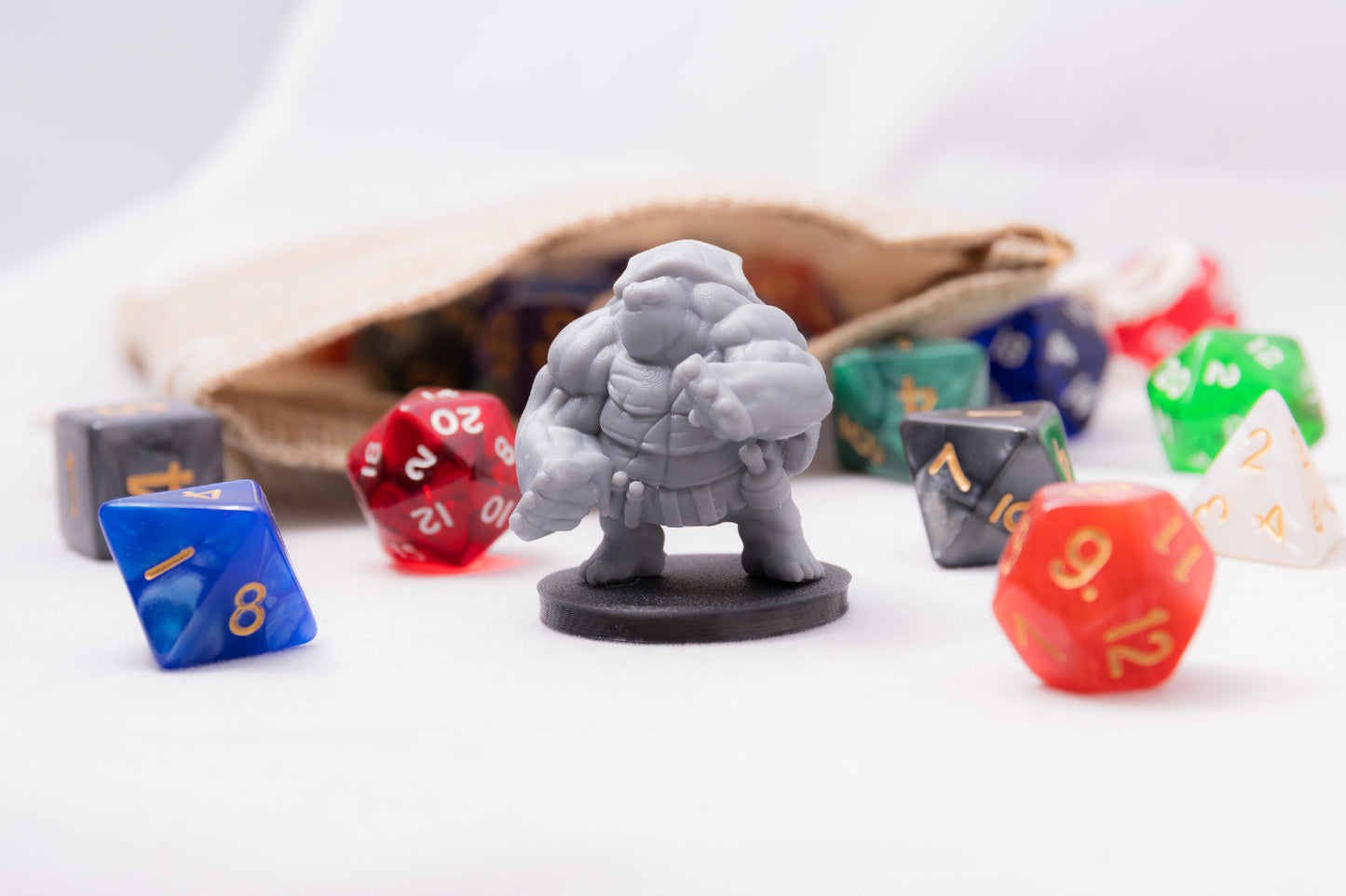 Tortle Brawler, 3D Printed Resin Miniature