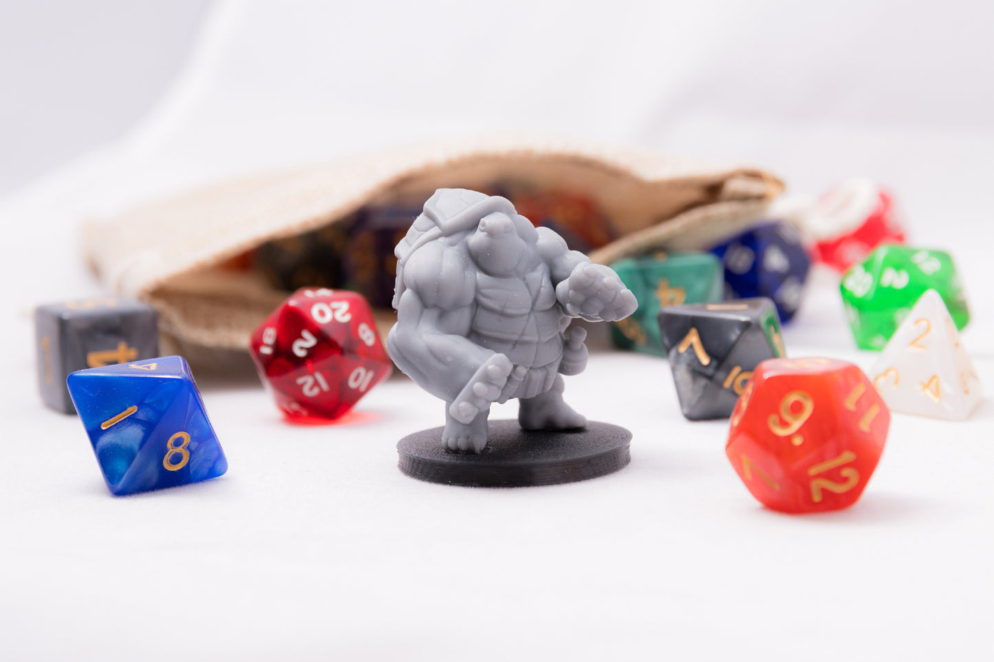 Tortle Brawler, 3D Printed Resin Miniature