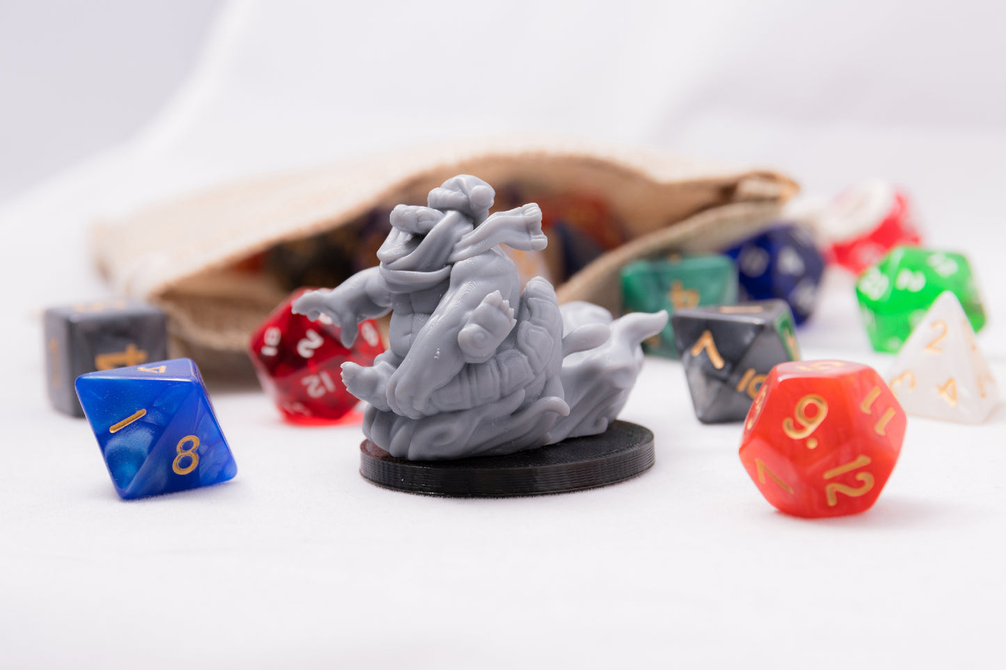Sleighing Tortle, 3D Printed Resin Miniature