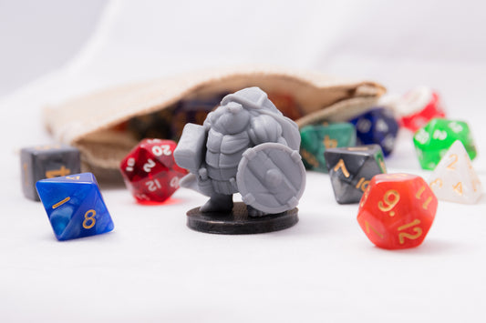 Tortle Cleric, 3D Printed Resin Miniature