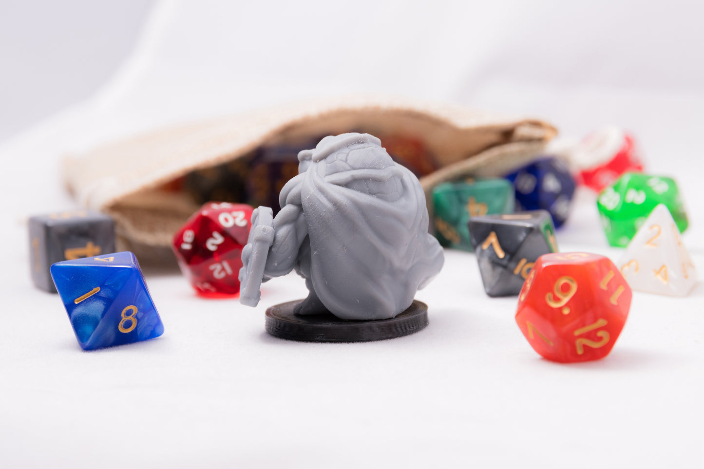 Tortle Cleric, 3D Printed Resin Miniature