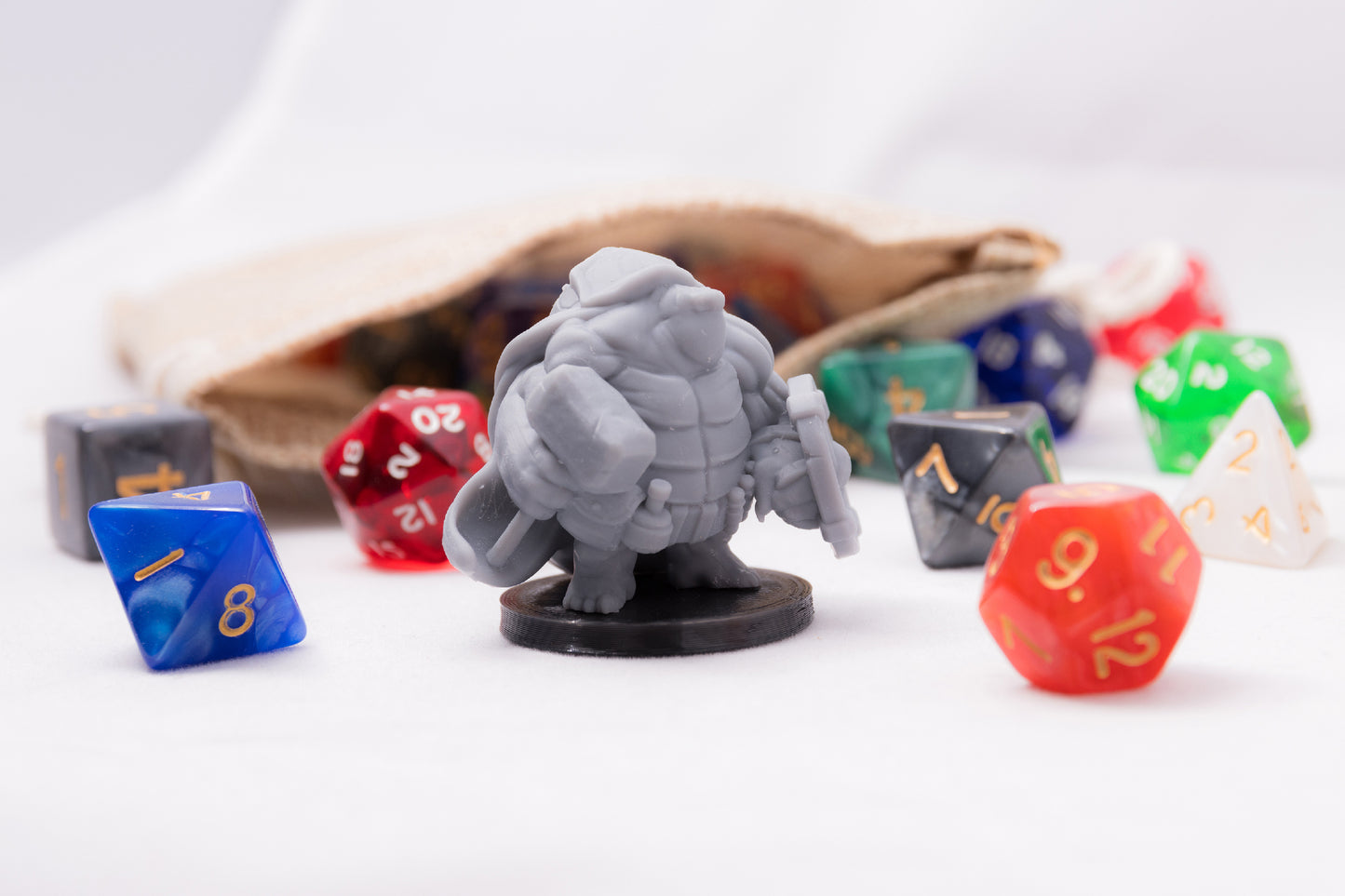 Tortle Cleric, 3D Printed Resin Miniature