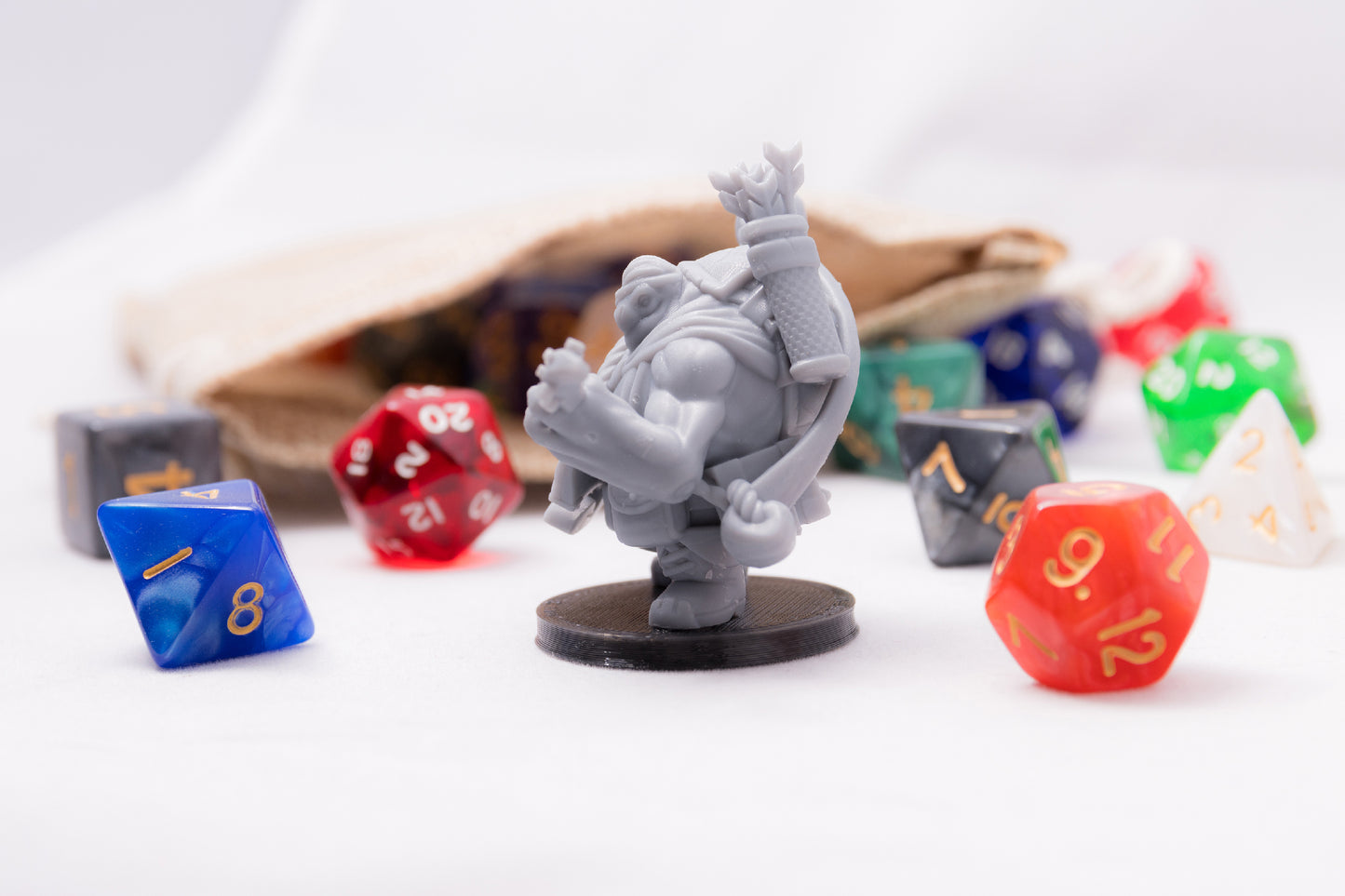 Tortle Bard, 3D Printed Resin Miniature