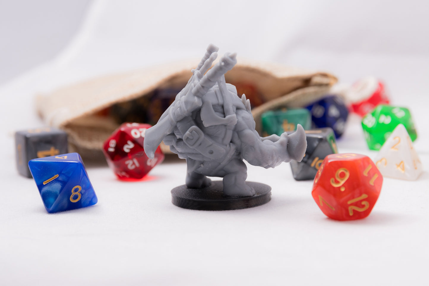 Tortle Blademaster, 3D Printed Resin Miniature