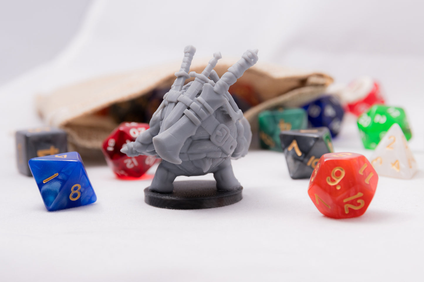 Tortle Blademaster, 3D Printed Resin Miniature