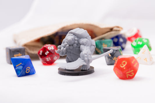 Tortle Glaivemaster, 3D Printed Resin Miniature