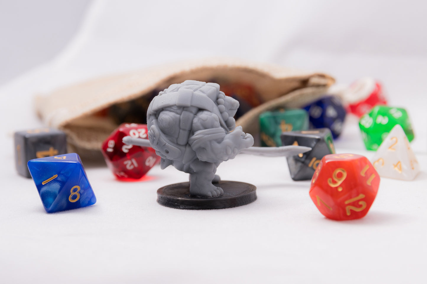 Tortle Glaivemaster, 3D Printed Resin Miniature