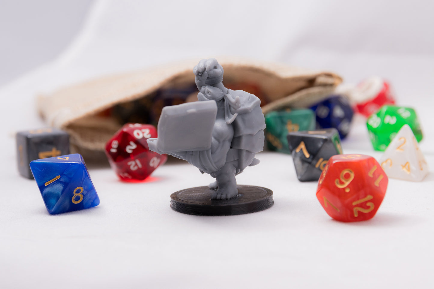 Tortle TMNT Michelanzadough, 3D Printed Resin Miniature