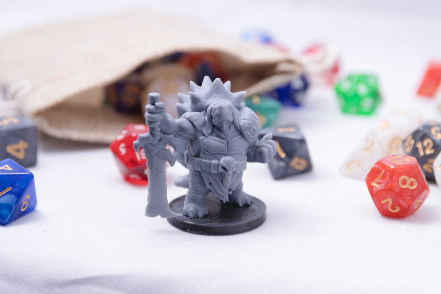 Tortle Death Knight, 3D Printed Resin Miniature