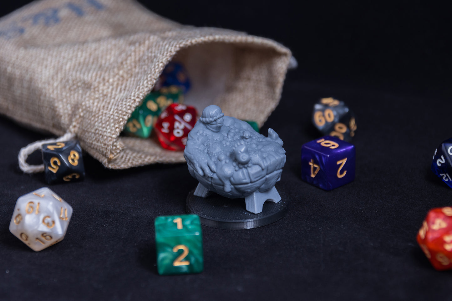 Relaxing Tortle, 3D Printed Resin Miniature