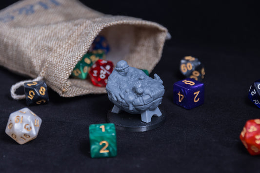 Relaxing Tortle, 3D Printed Resin Miniature