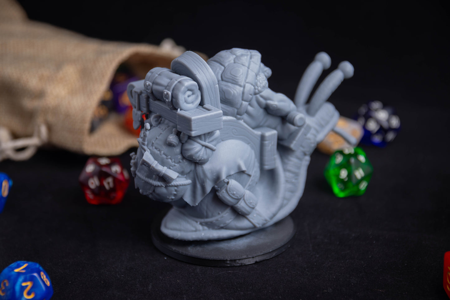 Mounted Tortle, 3D Printed Resin Miniature